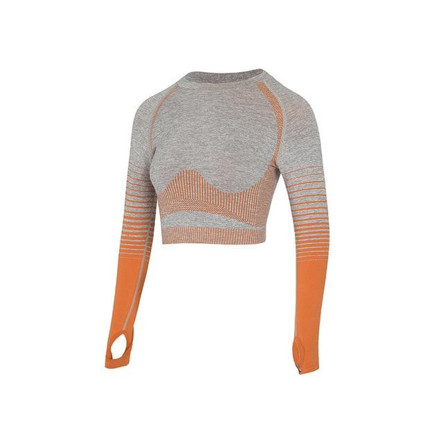 EP Sport Set Women Seamless Yoga Set Women Gym Clothes Long Sleeve