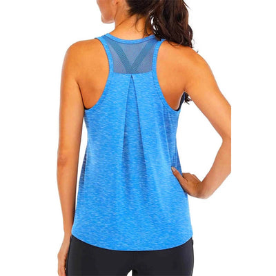 2024 Hot Women Yoga Tank Tops Sexy Mesh Back Fitness Yoga Shirts Sleeveless Workout Running T Shirt Quick Dry Sports Vest Ladies