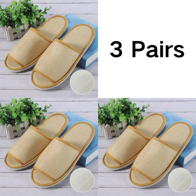 S Disposable Slipper 3/5Pairs High-Quality Closed Toe Home Guest Hospitality Shoes For Men And Women Bathroom Anti-slip Shoes