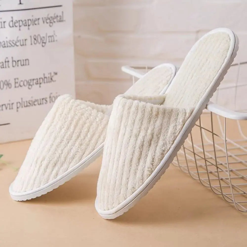 S Disposable Slipper 3/5Pairs High-Quality Closed Toe Home Guest Hospitality Shoes For Men And Women Bathroom Anti-slip Shoes