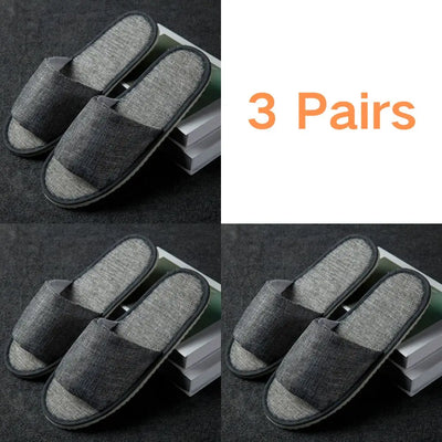 S Disposable Slipper 3/5Pairs High-Quality Closed Toe Home Guest Hospitality Shoes For Men And Women Bathroom Anti-slip Shoes