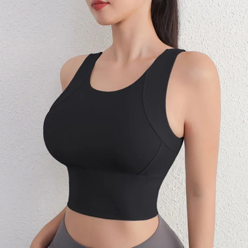 Cloud Hide High Support Sports Bra for Women Gym Yoga Crop Top Home Fitness Workout Underwear Girl Large Size Running Bike Shirt