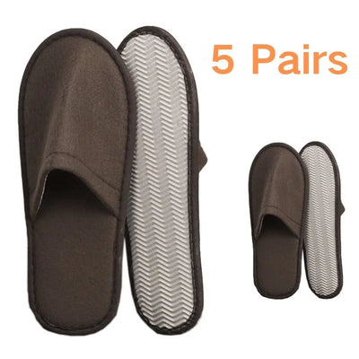 S Disposable Slipper 3/5Pairs High-Quality Closed Toe Home Guest Hospitality Shoes For Men And Women Bathroom Anti-slip Shoes