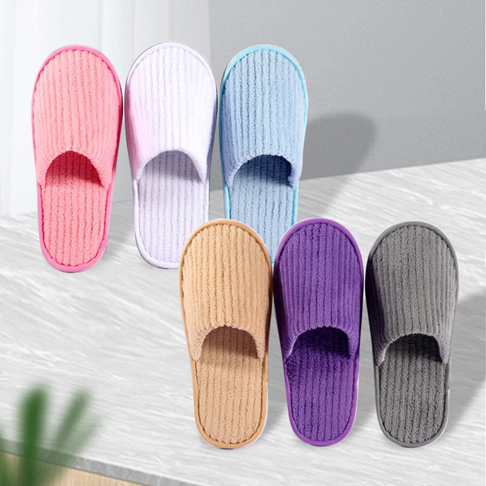 S Disposable Slipper 3/5Pairs High-Quality Closed Toe Home Guest Hospitality Shoes For Men And Women Bathroom Anti-slip Shoes